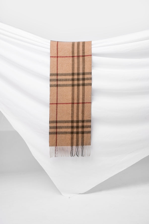 100% Cashmere Classical Scottish Plaid Scarf