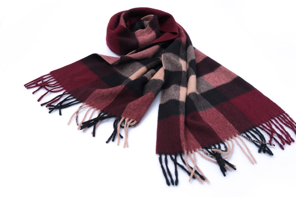 100% Cashmere Classical Scottish Plaid Scarf-For Men